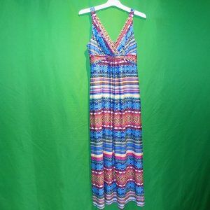 Womens Multi color Maxi Dress